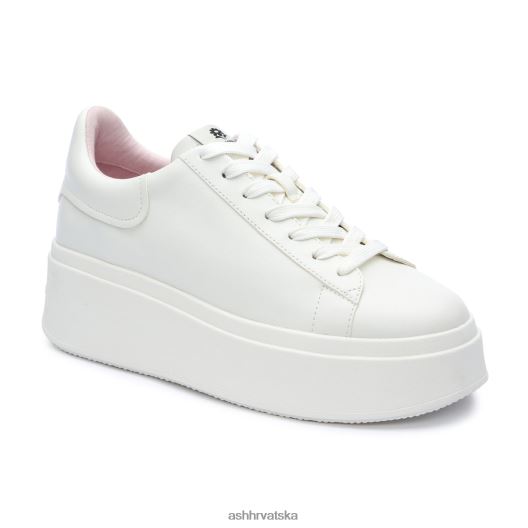 tenisice žene ASH 46RP0B6 moby be kind tenisica s platformom bijela/kristalna ruža
