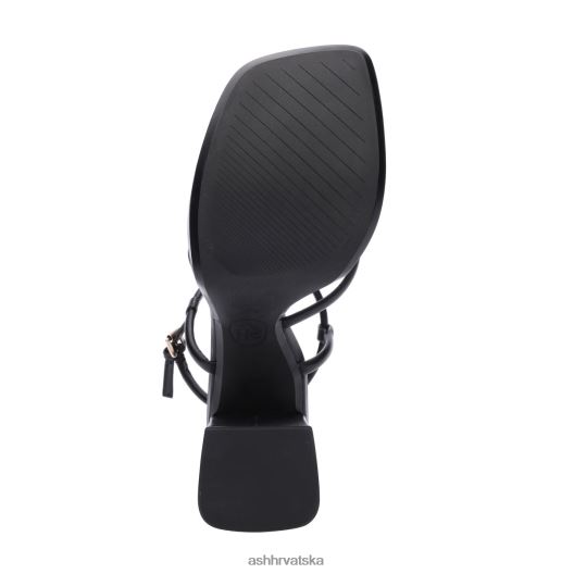 sandale žene ASH 46RP0B46 wanda bis sandala s platformom s remenčićima crno