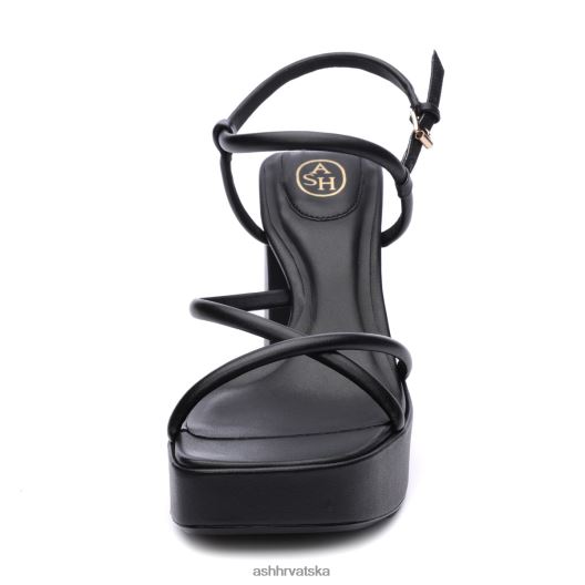 sandale žene ASH 46RP0B46 wanda bis sandala s platformom s remenčićima crno