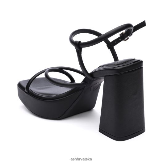 sandale žene ASH 46RP0B46 wanda bis sandala s platformom s remenčićima crno