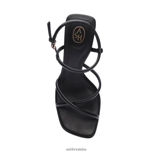 sandale žene ASH 46RP0B46 wanda bis sandala s platformom s remenčićima crno