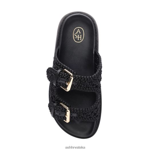 sandale žene ASH 46RP0B48 sandala s podnožjem ursula crno