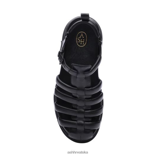 sandale žene ASH 46RP0B61 morski pas potplat ribarska sandala crno
