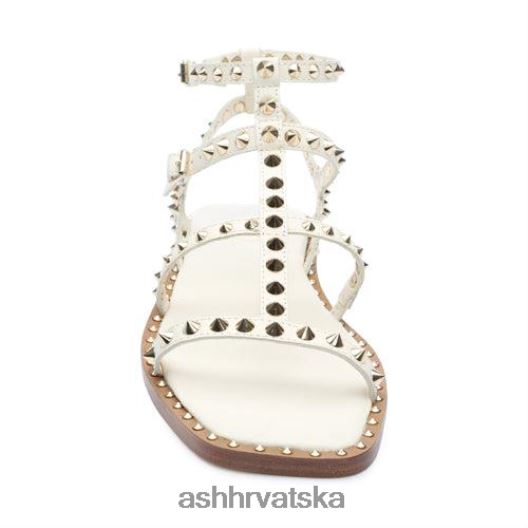 sandale žene ASH 46RP0B73 maeva ravna sandala s četvrtastim prstima s nitnama netaknuta