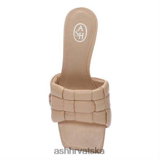 sandale žene ASH 46RP0B84 kim tkana sandala s mačjom petom koža