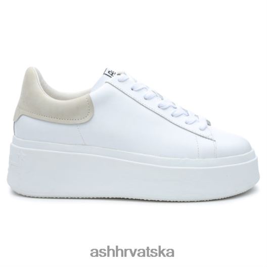 tenisice žene ASH 46RP0B10 moby tenisice s platformom bjelanjak/jaje
