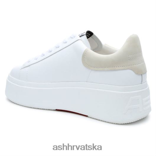tenisice žene ASH 46RP0B10 moby tenisice s platformom bjelanjak/jaje