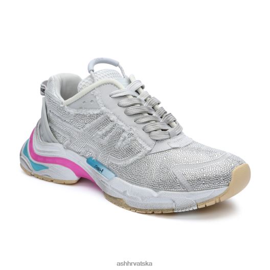 tenisice žene ASH 46RP0B11 rasa strass svjetlucave modne tenisice srebro