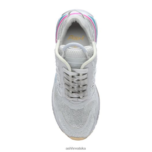 tenisice žene ASH 46RP0B11 rasa strass svjetlucave modne tenisice srebro