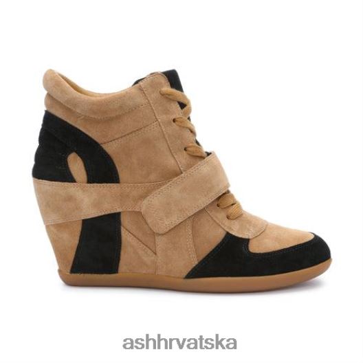 tenisice žene ASH 46RP0B15 bowie tenisica na klin zlatno smeđa/crna