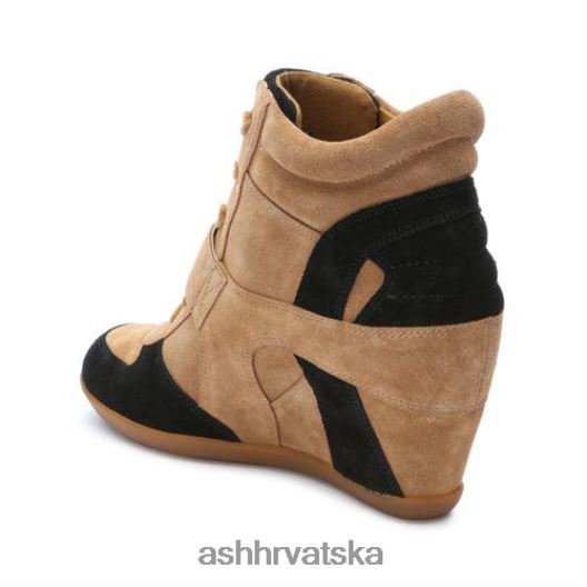 tenisice žene ASH 46RP0B15 bowie tenisica na klin zlatno smeđa/crna