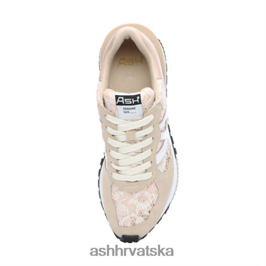 tenisice žene ASH 46RP0B19 otrovne modne tenisice jajetu/ružičastoj soli/bijelom