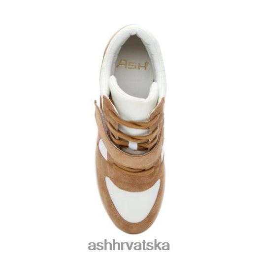 tenisice žene ASH 46RP0B22 bowie bis tenisica na klin zlatnosmeđa/prvobijela