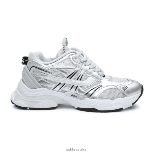 tenisice žene ASH 46RP0B28 trkaća modna tenisica srebro/biser