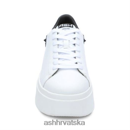 tenisice žene ASH 46RP0B3 moby tenisice s klinovima s platformom bijela koža