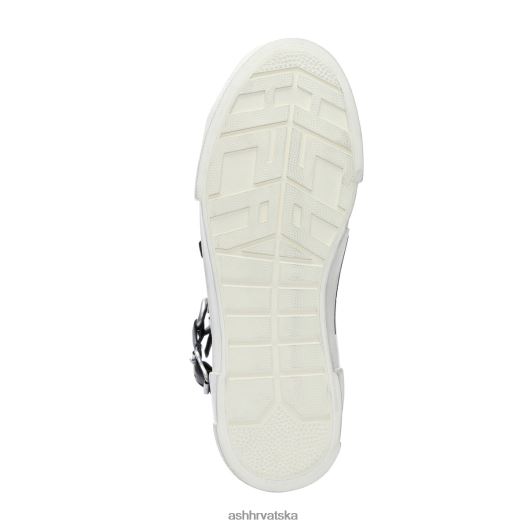 tenisice žene ASH 46RP0B33 galaxy visoke tenisice s nitnama s lancem crna/srebrna