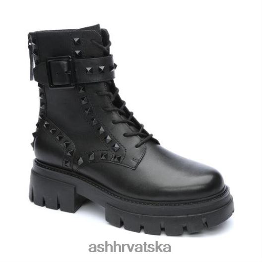 čizme žene ASH 46RP0B88 lucas studs studded combat boot crno