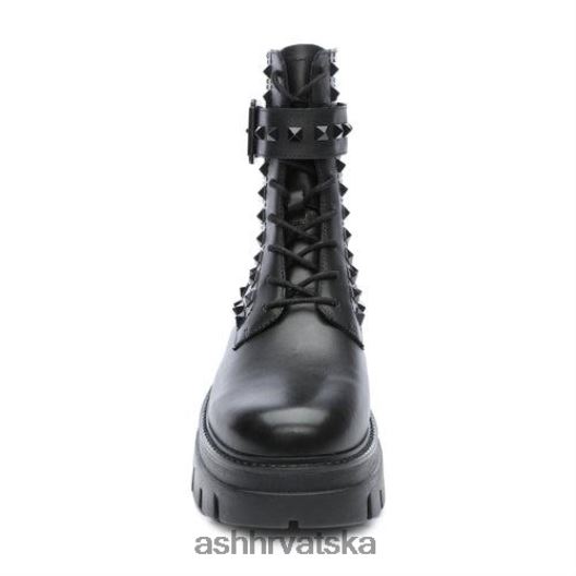 čizme žene ASH 46RP0B88 lucas studs studded combat boot crno