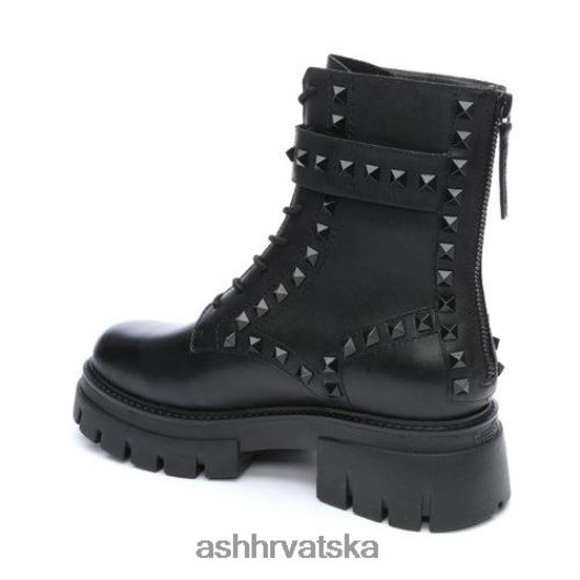 čizme žene ASH 46RP0B88 lucas studs studded combat boot crno