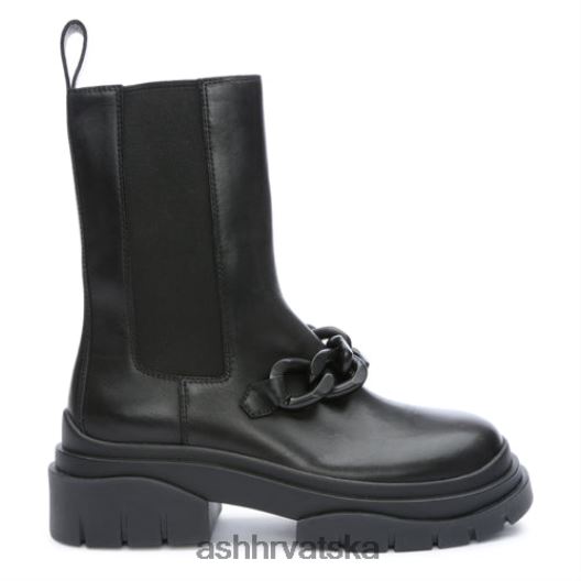 čizme žene ASH 46RP0B89 squall lančana modna čizma crno