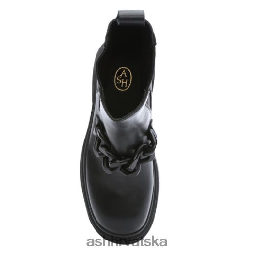 čizme žene ASH 46RP0B89 squall lančana modna čizma crno