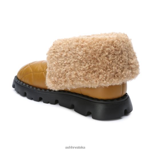 čizme žene ASH 46RP0B93 jennie najlonske zimske čizme od umjetnog krzna zlatno smeđa